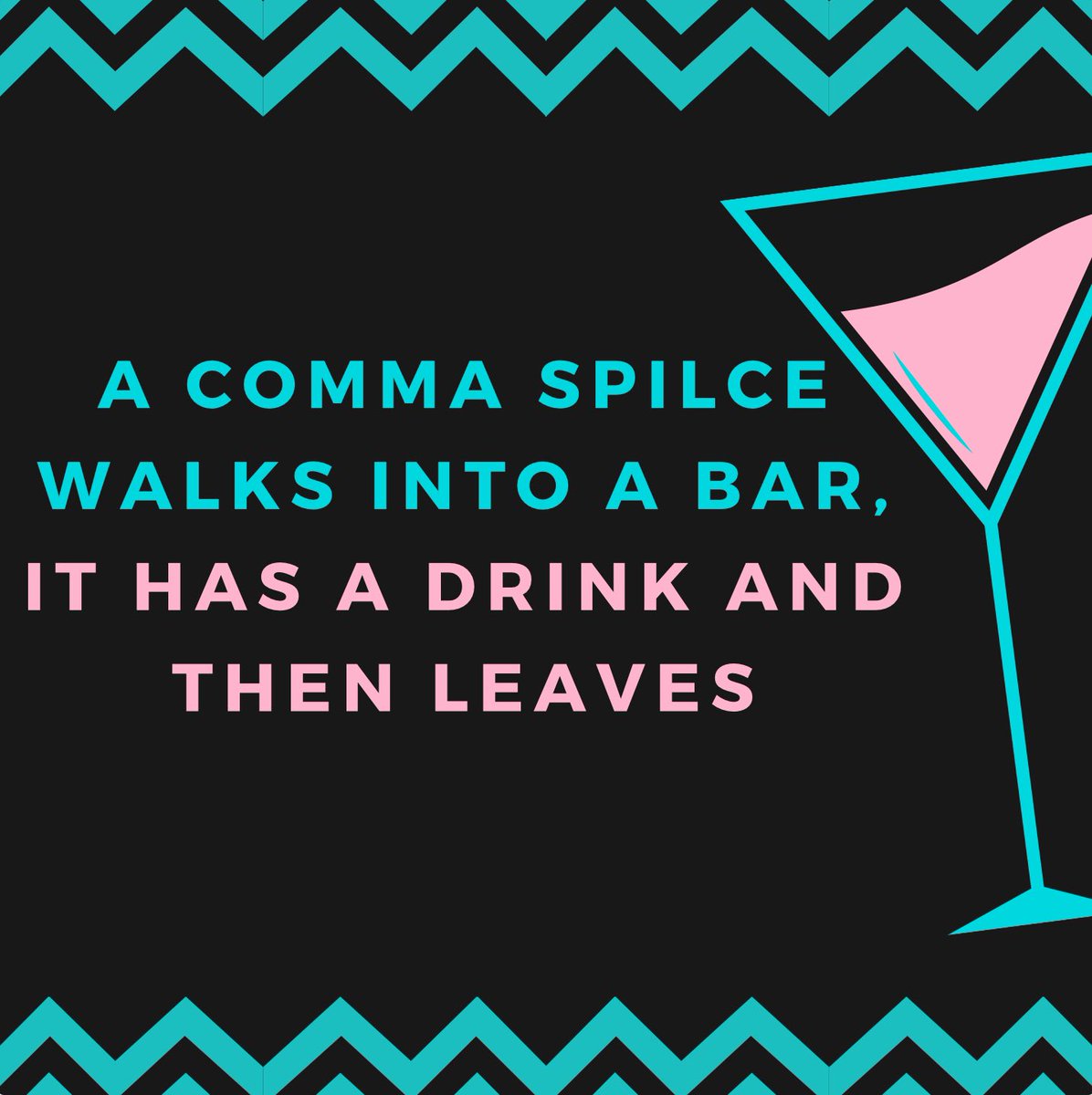 🍸
#callutheran #writingcenter #writing #amwriting #writingcommunity #writingjoke #grammarjoke #geekyjokes #nerdyjokes