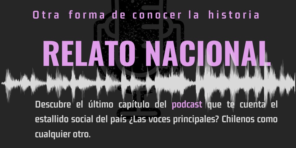 Fnativodigital's tweet photo. Viajemos al pasado por el #patiovirtual, que nos sorprende con el podcast @relatonacional. En su último capítulo se recoge una línea de tiempo del acontecer de la primera semana de Estado de Emergencia en el país. ⁣¡Descubramos la historia de  Chile usando la #tecnología! 🔍 ⁣ https://t.co/1uvPzPJFou