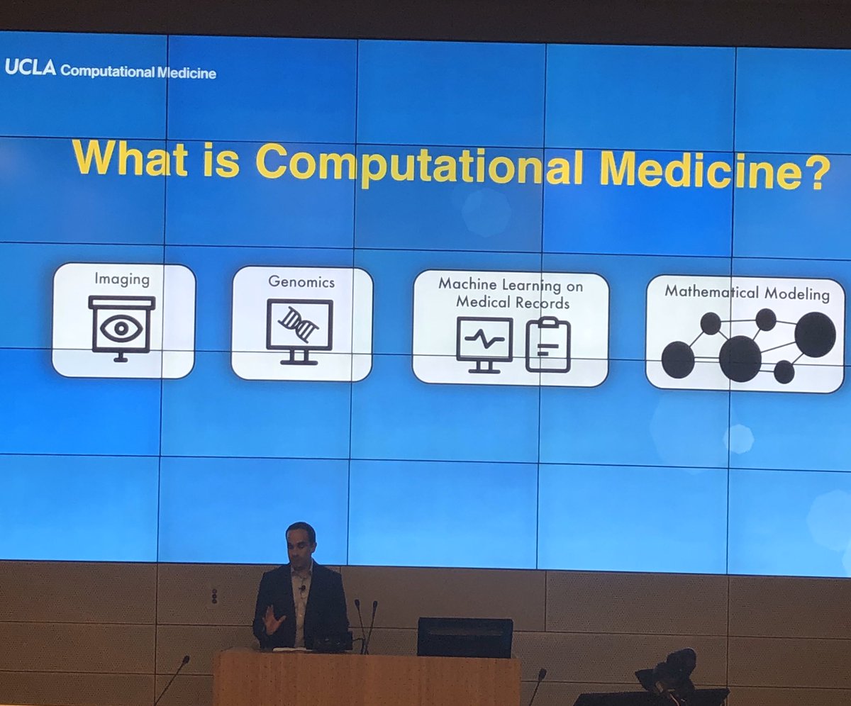 🙌🏽 #livetweet of our Deans of Medicine & Engineering (both female) supporting launch of UCLA’s new Computational Medicine Department led by Dr. Eskin. Swipe right to learn what #computationalmedicine is! #uclainnovates #womenstem #computerscience #medicineandengineering #genomics