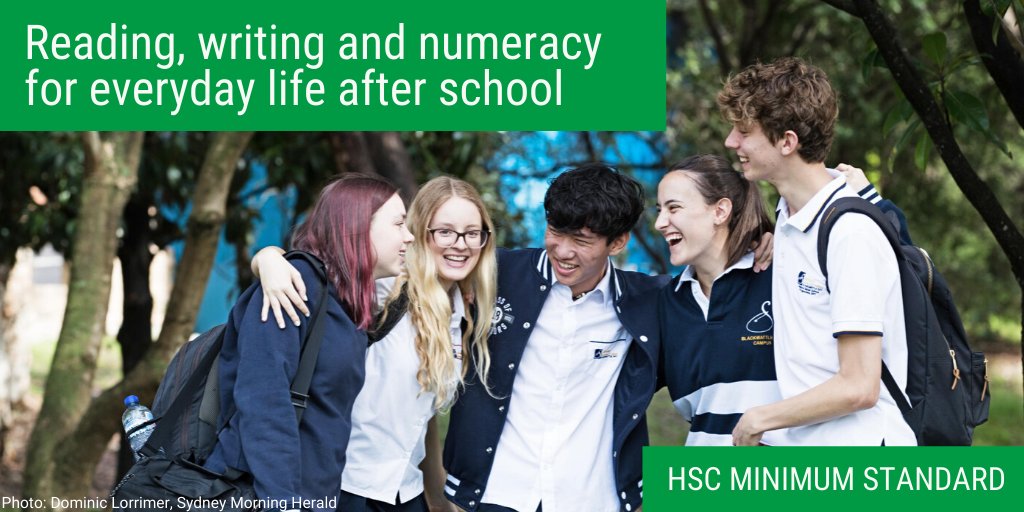 NewsAtNESA's tweet photo. Some students with a disability studying Life Skills courses may be exempt from meeting the minimum standard to receive their HSC. Learn more about disability provisions and exemptions: https://t.co/Mb7G2V2YcI
#HSCMinStd #HSC2020 https://t.co/nwoMvQOpBi