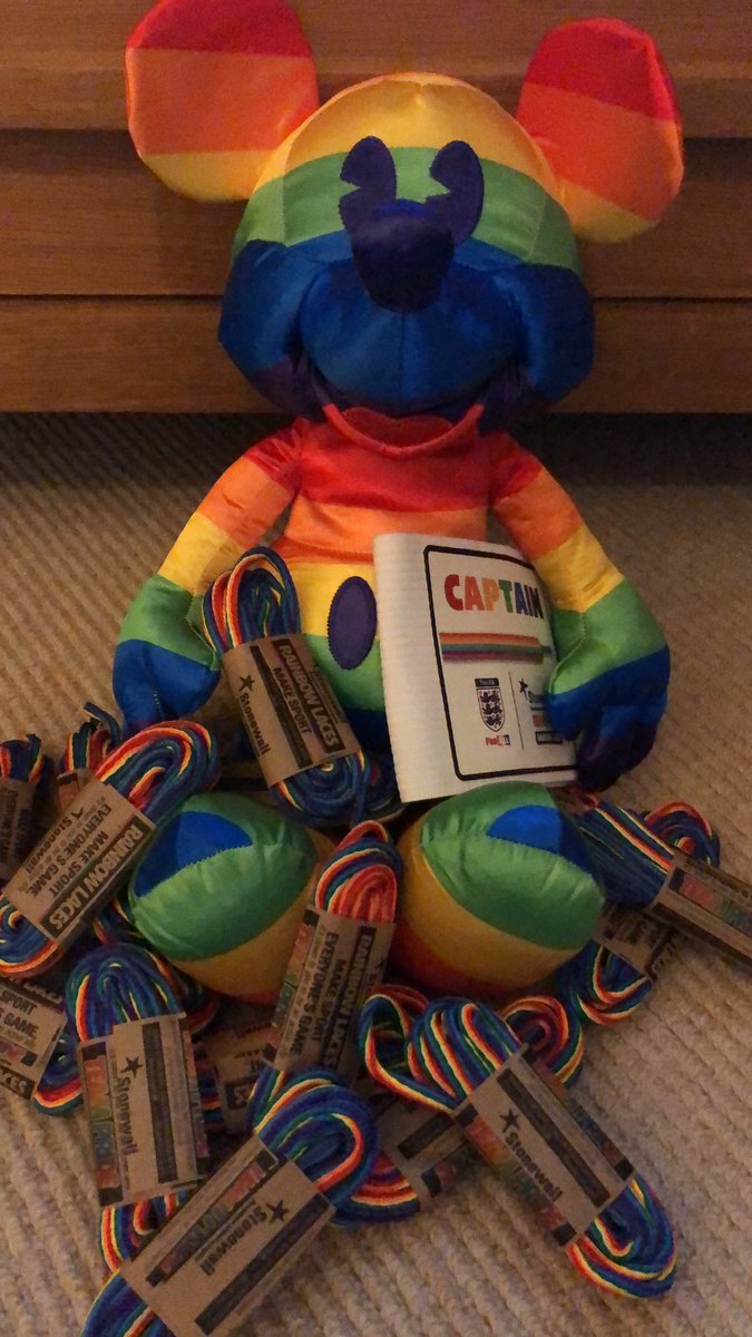 Alton FC Ninjas U9s interim mascot is excited to be supporting the boys with the coming weeks FOOTBALL IS FOR EVERYONE #RainbowLaces  <a href="/HampshireFA/">Hampshire FA</a> <a href="/FA/">The FA</a> <a href="/stonewalluk/">Stonewall</a> <a href="/alton_fc/">Alton FC</a> <a href="/Disney_UK/">Disney UK</a>