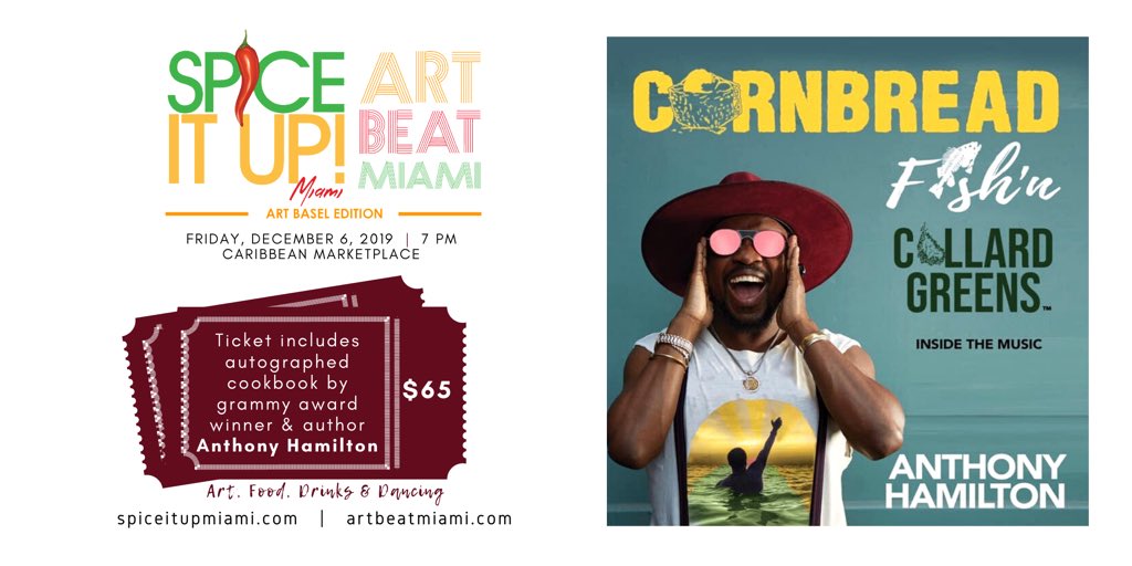SpiceItUpMiami's tweet photo. BREAKING: @HamiltonAnthony will join us at Spice It Up! Miami on Dec. 7th! Reserve your seat TODAY for an autographed copy of his new cookbook.
Visit https://t.co/R73Bi6CPiA for tickets.⁣ #Visitflorida #artofblackmiami #Miamidadearts  #Chambord #ShowTech #HiltonMiamiAirport ⁣ https://t.co/e3PbYf8k1B