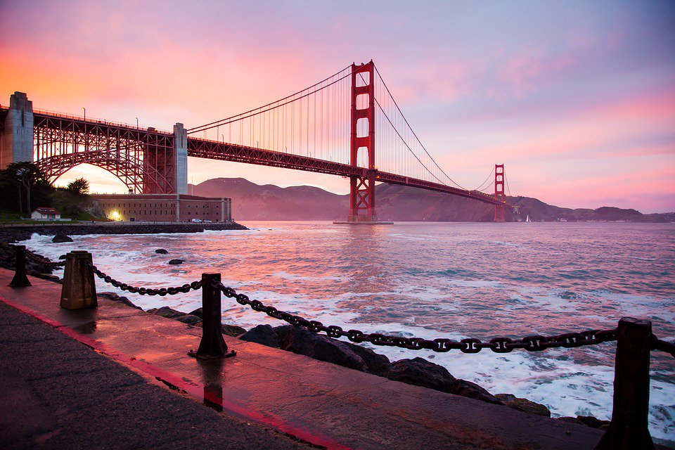 lingometro's tweet photo. On November 18, 1936, the main span of the Golden Gate Bridge in San Francisco is joined.
#LingoMetro #FunWithEnglish #TodayInUSHistory #GoldenGateBridge #SFBay https://t.co/ObrlIuXfNb