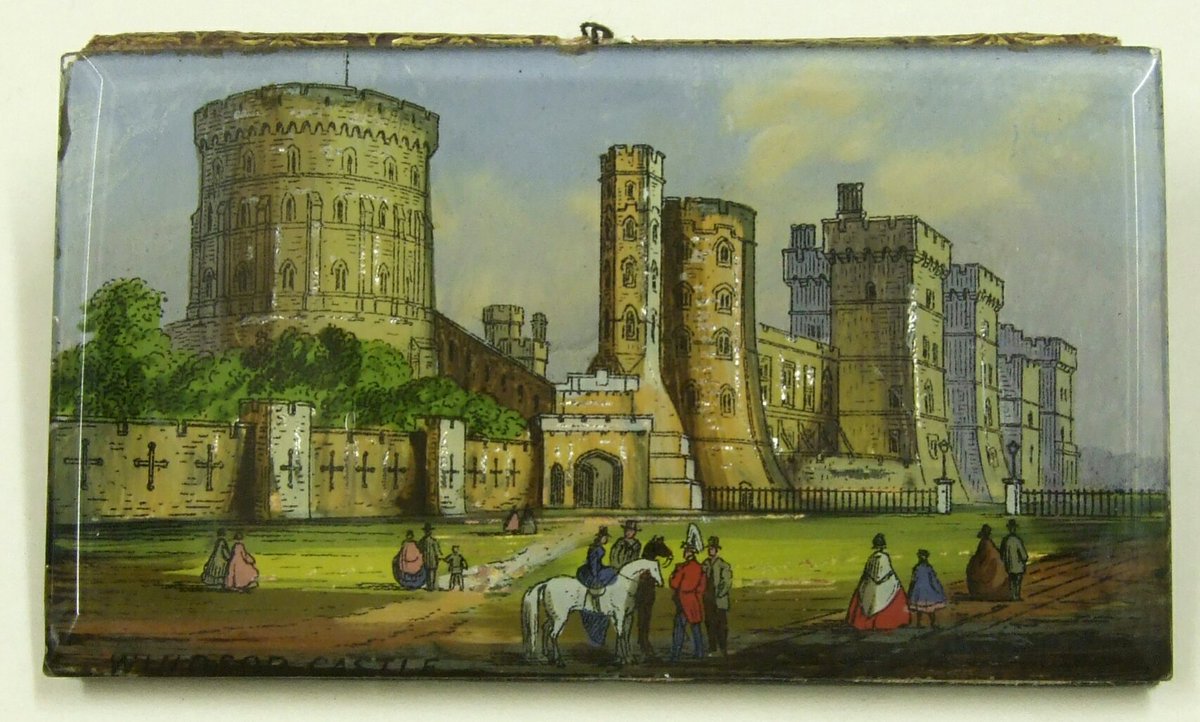 Windsor_Museum's tweet photo. #museum30 #Museums30 Day 17 was #UniqueObject - it was a tough one to pin down but after some needling we picked this : A tiny needle case with #WindsorCastle painted on it & in our #Exhibition #display for #Victoria200.
#Victorian #Windsor #souvenir
@visitwindsor @RBWM #history https://t.co/wfp8NrXLEc