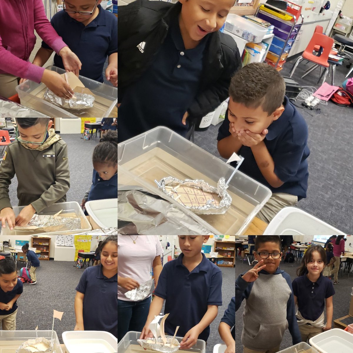 catalinavg88's tweet photo. STEM club learning about Thanksgiving holiday: we designed, created, and tested the ships! So fun! #risdacademy #RISDGreatness #allthingsfun #stem4all #risdsaysomething https://t.co/F3zdxG3W3H