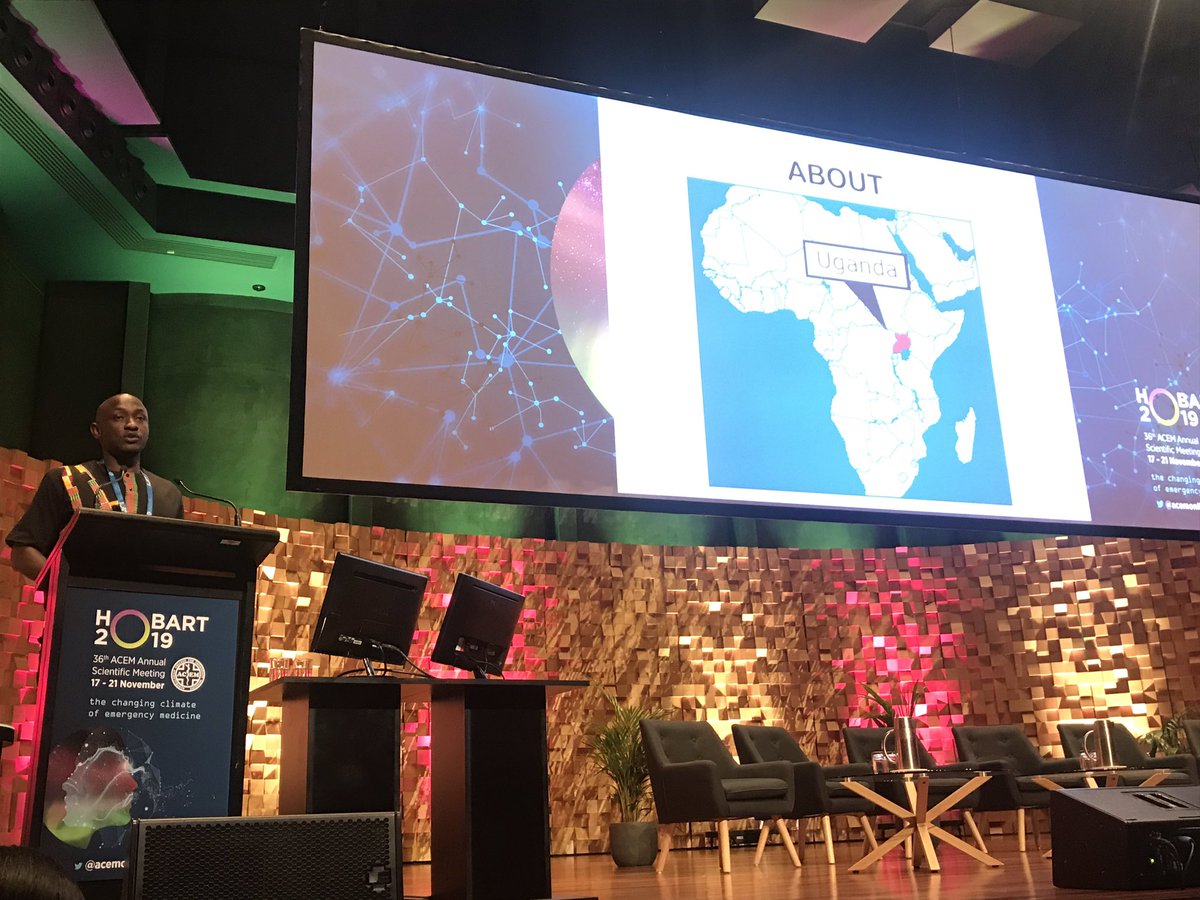 annecreaton's tweet photo. @bag_ken shares the story of losing his mother, his inspiration to be a doctor, his malaria induced acute renal failure and premature death in Uganda- trauma, NCDs and communicable diseases-the need for emergency &amp; prehospital care @acemonline @IFEM2 #ACEM19 https://t.co/gxpGvPZKsG