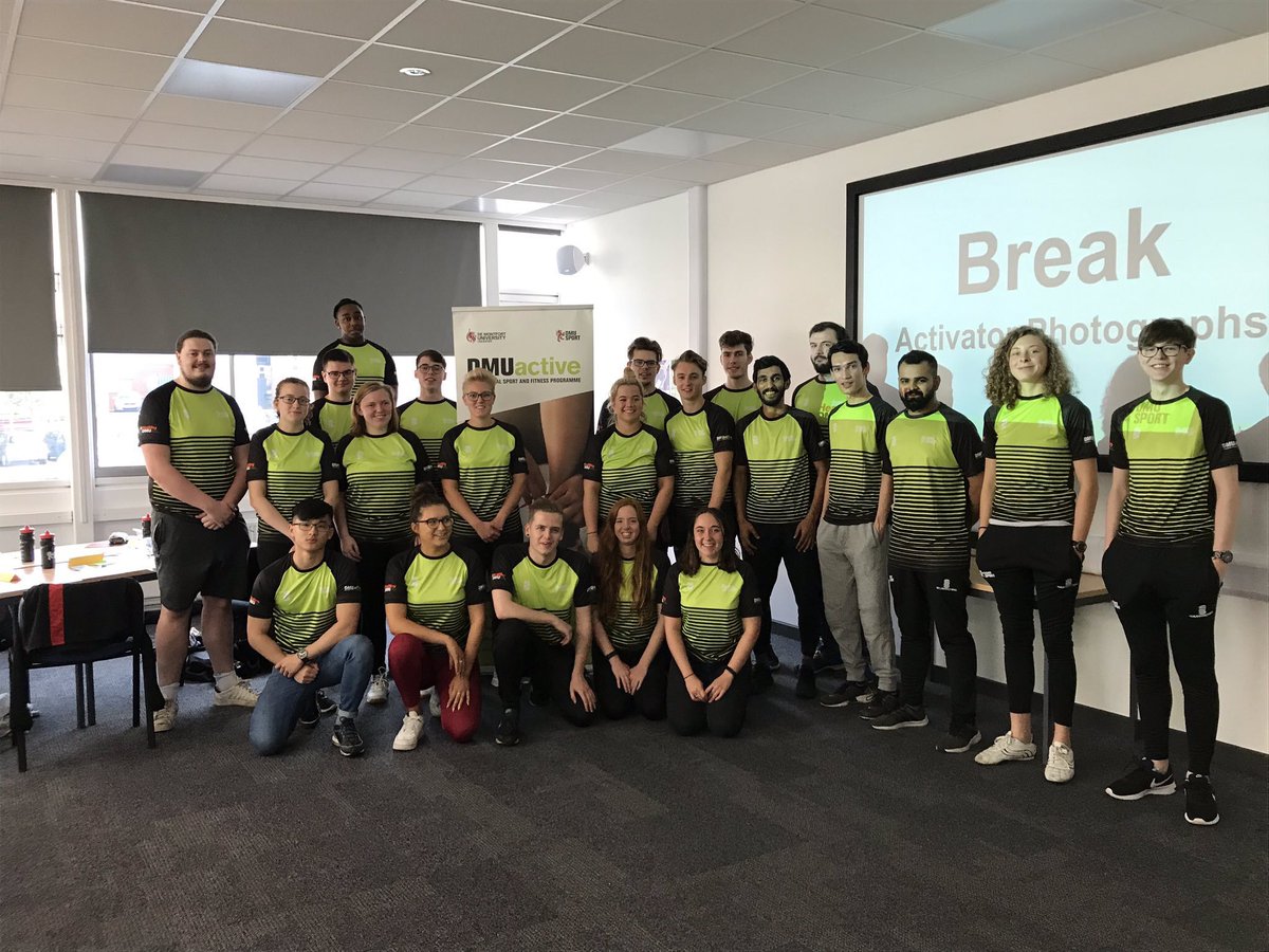 As part of the #DMUactive programme, we have 2️⃣6️⃣ student activators who run our weekly free sport &amp; fitness sessions 🙌

They are on hand at every #DMUactive session to make sure everything runs smoothly &amp; answer any questions you might have 🔥

#HealthyDMU