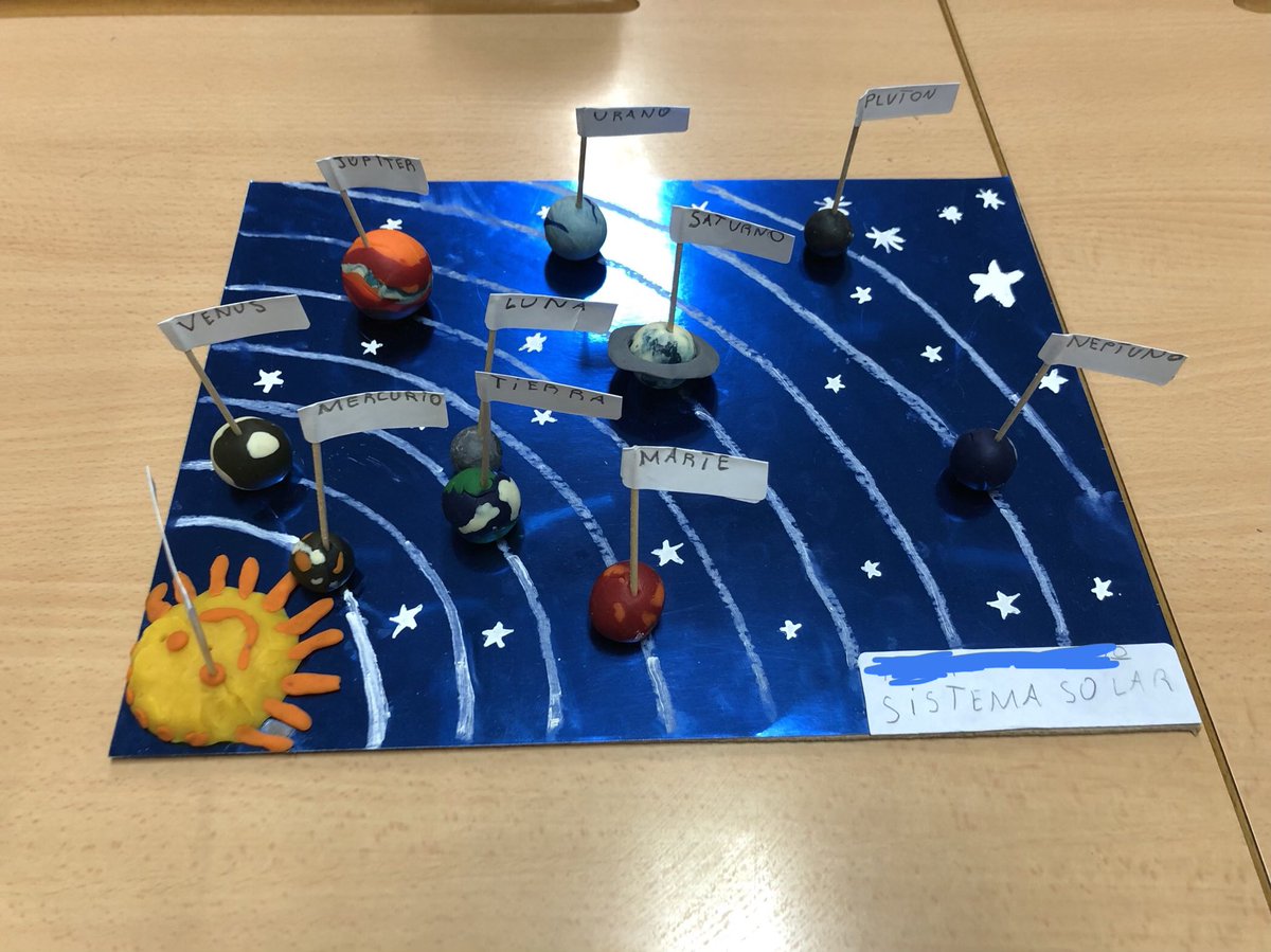 ainhoardl's tweet photo. Cuando a los peques les entusiasma el tema salen chulerías como estas! #pequesalpoder #sistemasolar #descubriendo https://t.co/GA5tg7MvHr