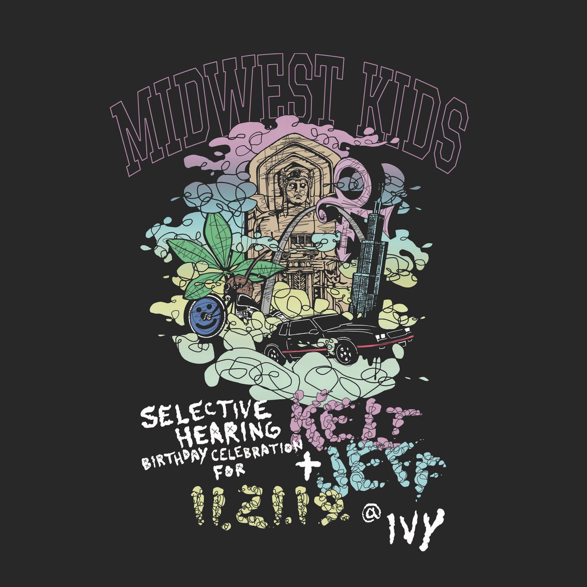 jayclark216's tweet photo. This Thursday #SelectiveHearingCLE is back! Birthday celebration for Kelt and myself. We are also dropping a t-shirt with Midwest Kids this Thursday. Details coming soon.... https://t.co/hxyyt69EPc