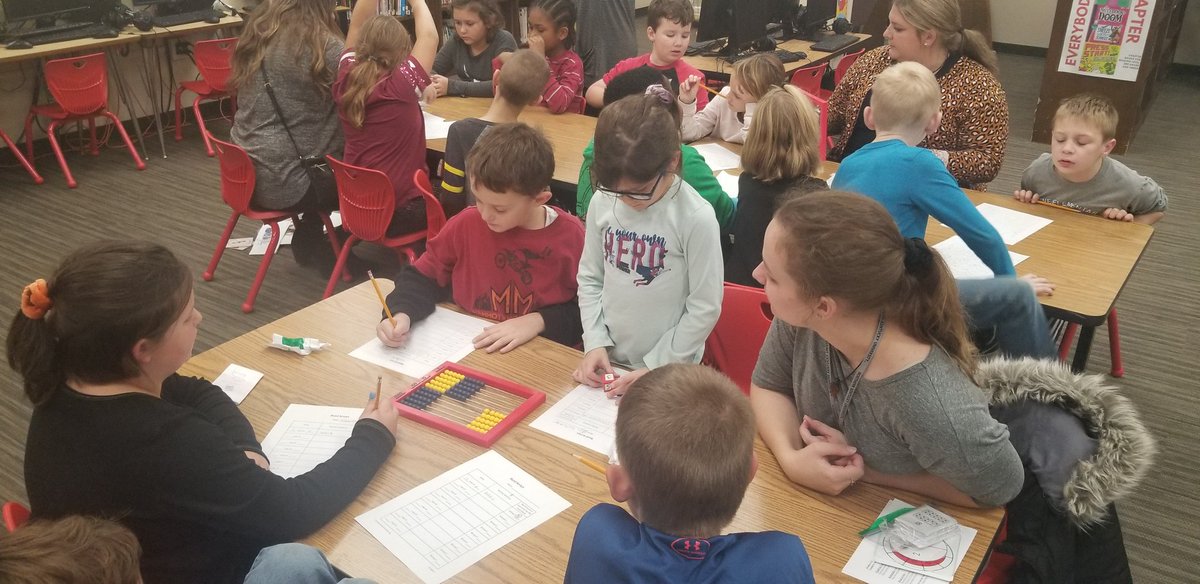 FundaGonulates's tweet photo. We played a lot of @KyCenterforMath inspired games during our club time at @cline21st. We started developing multiple images for multiplication and with older kids we practiced advanced multiplication strategies. https://t.co/aFgnRRzVUg