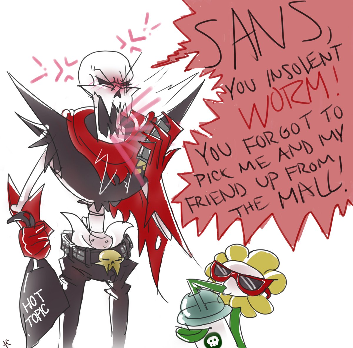 Underfell Flowey Fanart