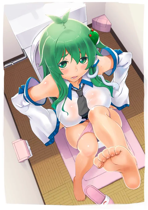 今日は世界トイレデーてことで過去絵からトイレの早苗さん 
