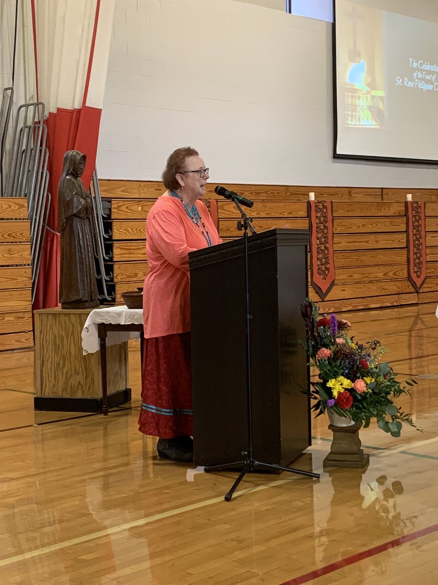 McGrane3rdClass's tweet photo. Happy Feast Day!! We celebrated our St. Philippine at a special liturgy today. What a special treat to hear from a great great granddaughter of one of “Philippine’s” beloved Potawatomi. @ash1818 https://t.co/LGeuC35VqX