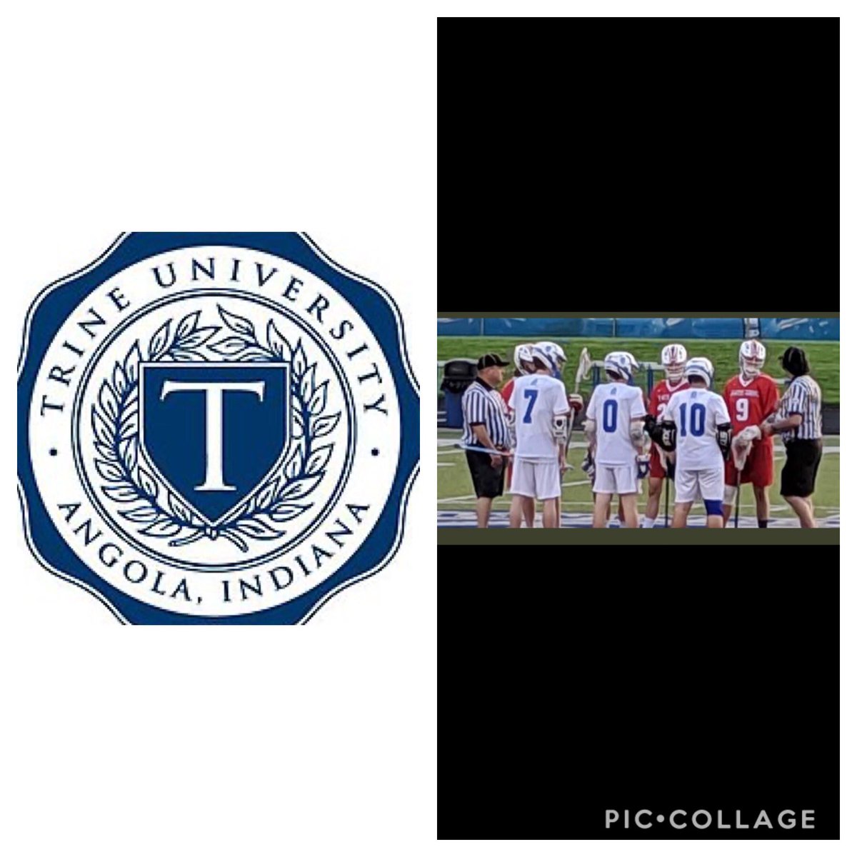 dom_desalvo's tweet photo. So happy that I can say I will spend the next four years at Trine University getting to play the game I love. I’m so thankful I have four more years of playing lacrosse. https://t.co/uMhN00UDkw