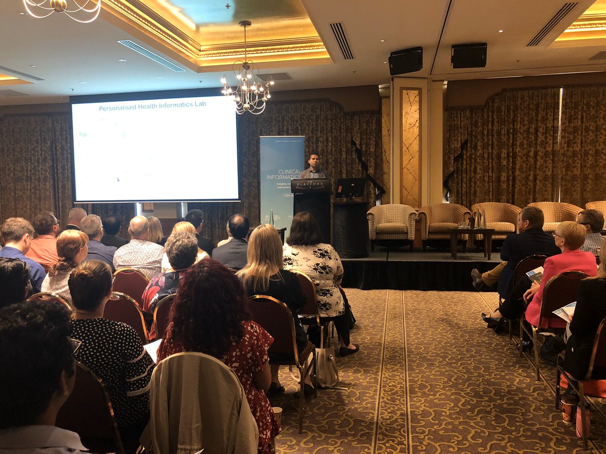 CEIH_SA's tweet photo. Fantastic 8min presentations by @DrTobyGilbert, @NBidargaddi, @isranasinghe, Jennifer Hurley &amp; Leanne Naaraat. They’re also having a great discussion on Applied Clinical Informatics: The importance of clinician led change &amp; data in clinical settings. #CEIH_Informatics #CEIH_SA https://t.co/wZ6hBLS1Do