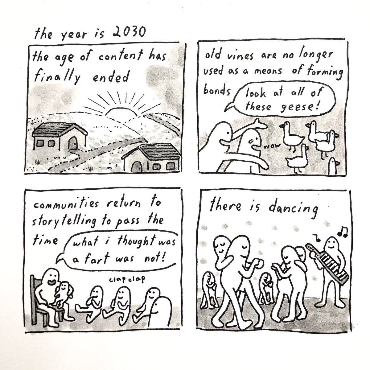 last night, i had a dream about the end of The Age of Content 