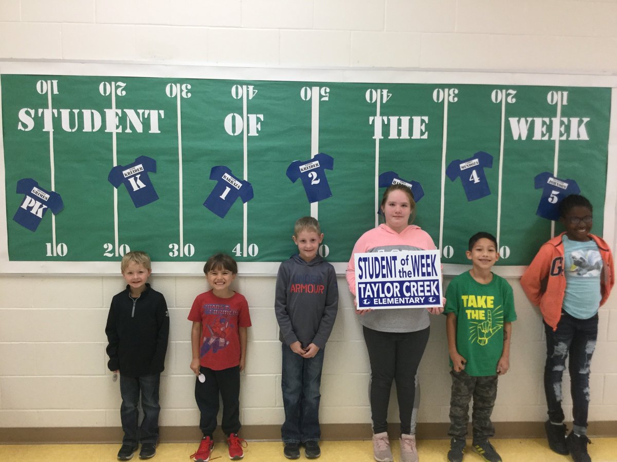 Here's our hardworking Students of the Week before our Thanksgiving break: Kash Kreider, David Barraza, Easton Kreider, Emily Harnish, Caiden Mendoza, &amp; Mackenzie Johnson.  Super proud of y'all!
<a href="/LampasasTCE/">Taylor Creek Elementary</a> #thinkbiglisd #thinkbigtce