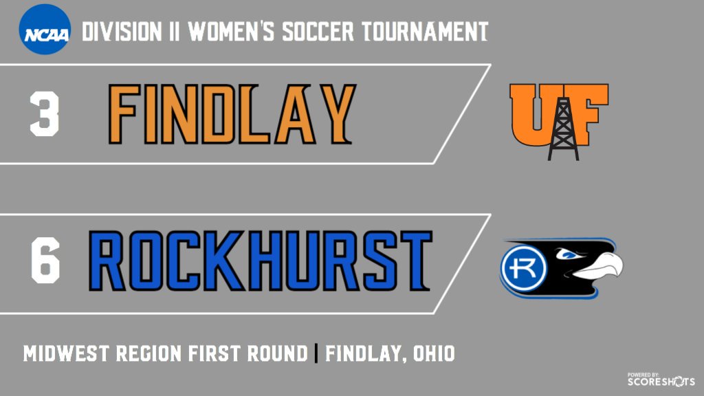 .@RU_WomensSoccer is in the big dance for the second straight year! The Hawks are the 6-seed in the Midwest Region and will travel to Findlay, Ohio. First round action kicks off Thursday, Nov. 21 and Friday, Nov. 22. Visit rockhursthawks.com this week for schedule details!