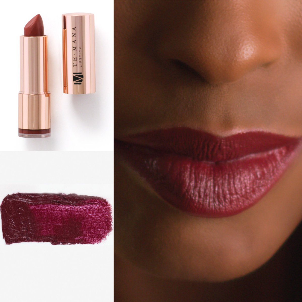 michelle_kahne's tweet photo. Order these #TeManaLipSticks in #SunsetRose #DeepOrchid #VolcanoRed & USE CODE: XMASLIP for 25% off! Apply code at: https://t.co/vPXPbEUBvG https://t.co/kZIiiRTeBw