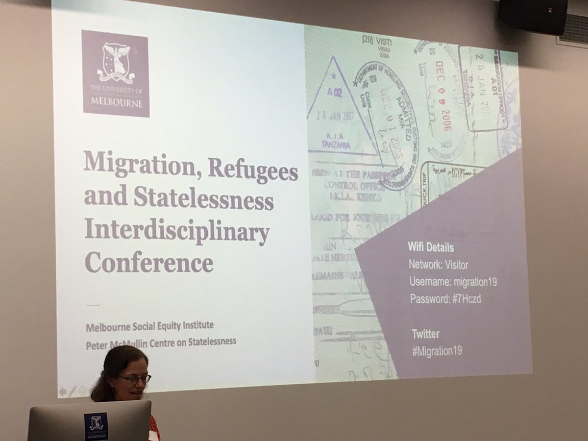 joelmelb's tweet photo. Migration, refugee and statelessness conference 2019 at the university of Melbourne - in full swing!#migration19 #a4r #academics4refugees https://t.co/mmGAXWW1F7