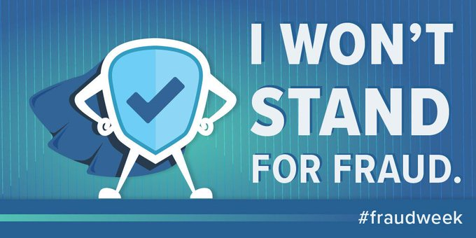 AmadorCountyDA's tweet photo. It's International #Fraudweek! Think #insurance fraud is victimless crime? It's not. We all pay for #fraud when insurers pass the costs onto policyholders. If you suspect fraud, report it. Learn about insurance fraud &amp; join the fight to stop it.  https://t.co/7Y2AzNpZLn https://t.co/pOtSdGdCWU