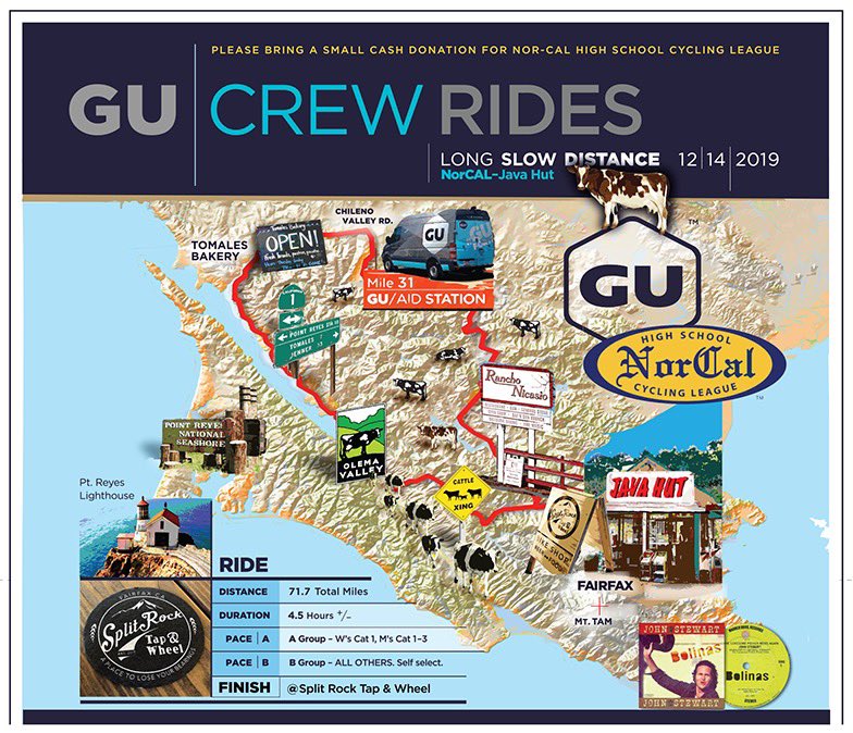 GUEnergyLabs's tweet photo. Hey Bay Area Peeps, you know what time it is? Time for our annual @norcalmtb fundraising ride. 12/14 from Java Hut in Fairfax. 8:00 am for FREE ☕️ &amp; GUdies. Ride rolls at 9:00 am. Cash donation 🙌 to help get #morekidsonbikes. Reg here 👇https://t.co/nDc5vFbfA8 https://t.co/jq18mY34ru