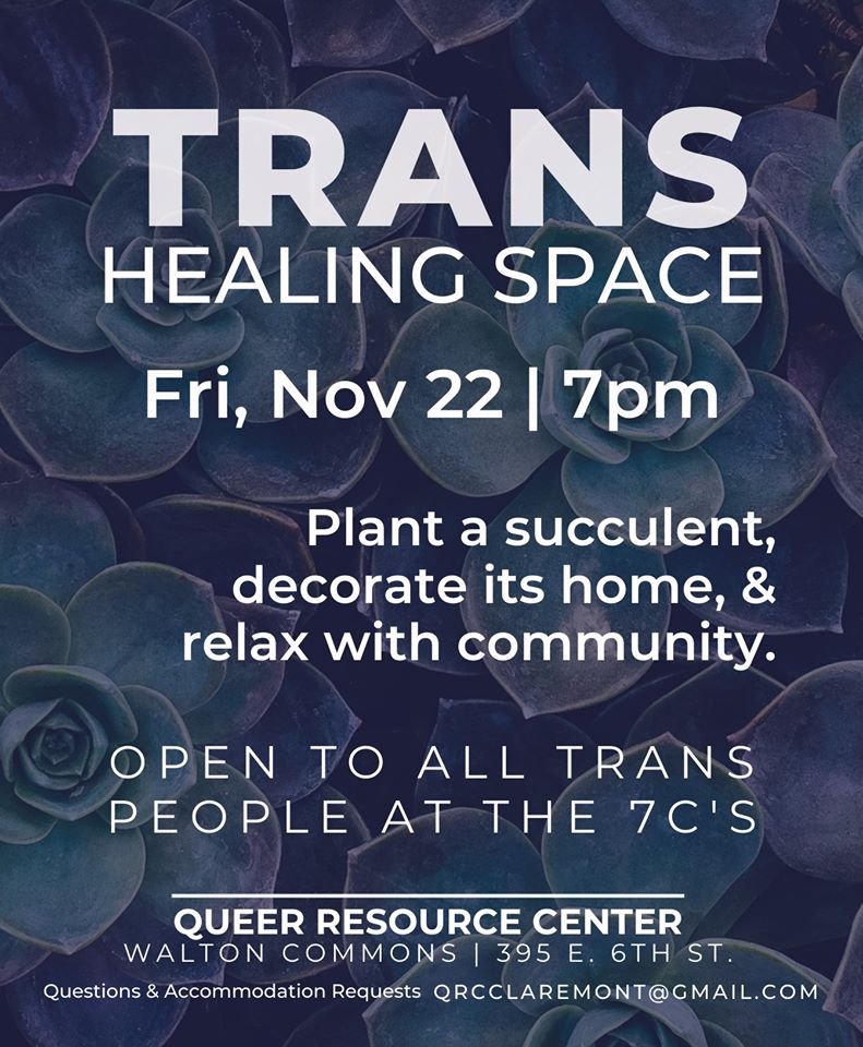 theqrc's tweet photo. This week at the QRC!
As we wind down towards thanksgiving break, join us for QTIPOC Coffeehouse ☕ (Tue)
Trans Day of Remembrance 🕯️ (Wed)
and Trans Healing Space 🌱 (Fri) https://t.co/3a32pKyMi7