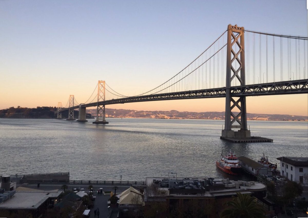 AlainAttias's tweet photo. Just arrived in #SF for @Dreamforce and can’t resist to share this view on the Bay Bridge...
Ready for the best #DF ever
@BBridgeDigital @salesforce @SalesforceFR
#DigitalTransformation #Bayretail https://t.co/hgneOI3vLB