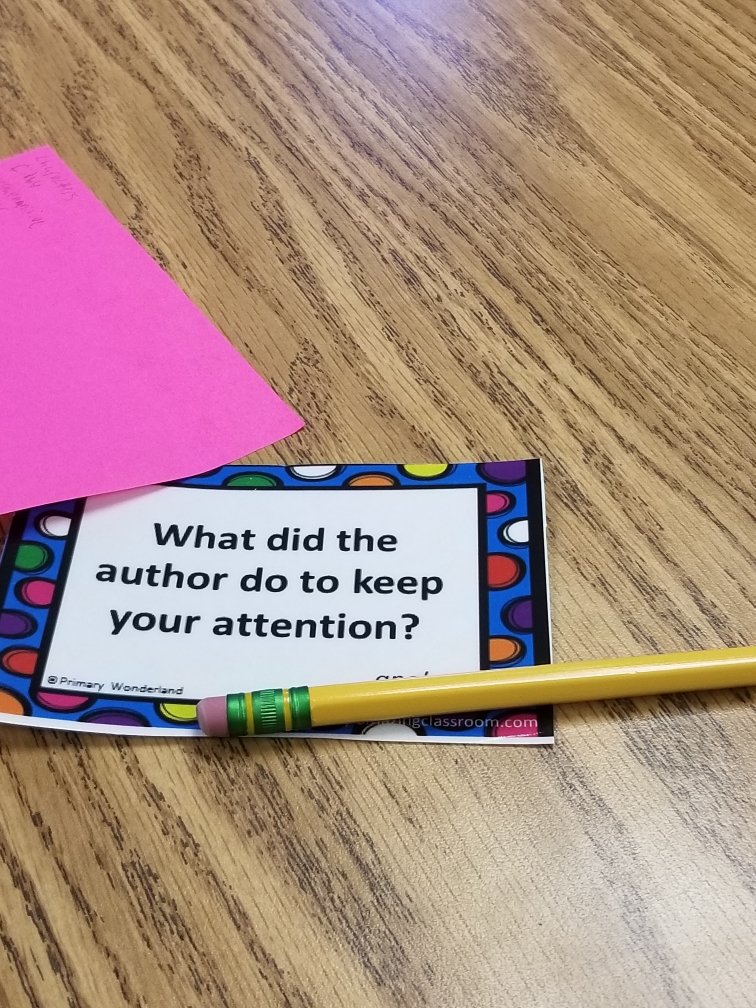 Guided reading task cards to set a purpose for reading and post it notes to jot down the answers. Just one way to add rigor to the class <a href="/HSpringsSTEM/">Holly Springs STEM</a>. ILS challenge #14 <a href="/CCSD_PD/">Prof Dev</a> #ccsdilsimpact #goodtogreat.