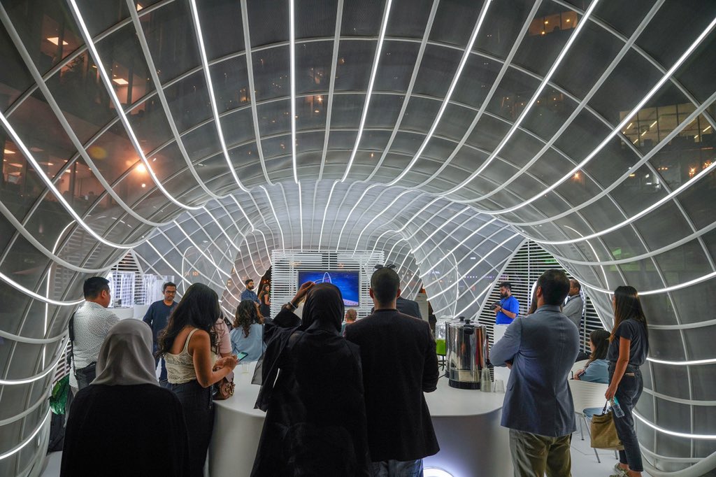 DavidManfrediDM's tweet photo. The product of week long workshop in #collaboration with #MEAL focusing on #digital #design #approaches and #methodologies . Thanks to @dubaidesignweek and @d3Dubai , also to @Audi for an #evocative #pavilion @ParsonsCorp #technology #architecture #people #places #spaces https://t.co/RFfa95aJCh