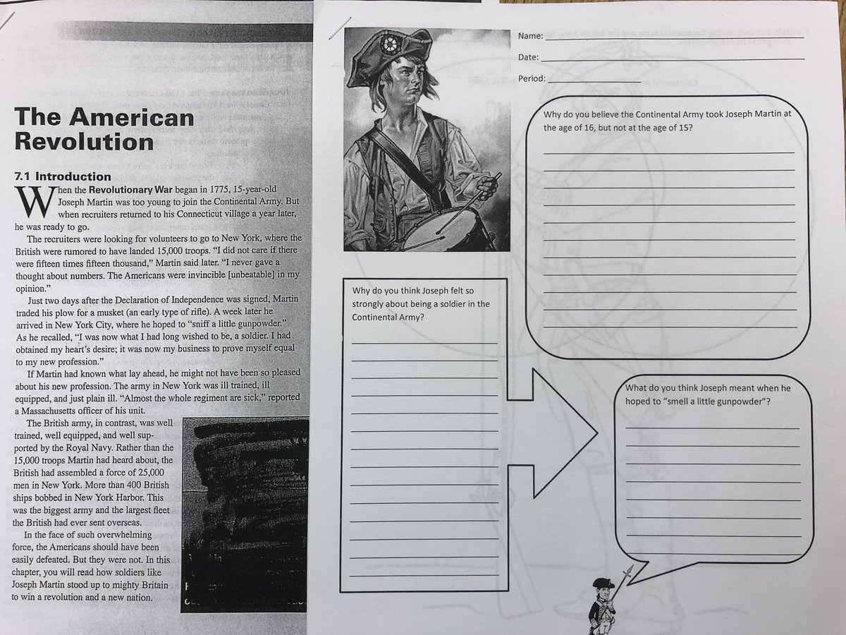 SraGomezDual's tweet photo. Answering some higher order thinking questions from their article on The American Revolution. LOVED hearing the discussions this produced in both languages! #DualLanguage @DualPierce @PierceMS0082 @hcpsworld @HCPS_AVID @HCPSArea2 @DiversityMSM @CuevasAntillon @JoseMedinaJr89 https://t.co/HBM250GEiB