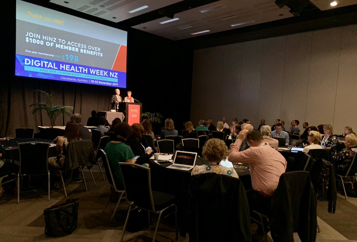 TamzinBrott's tweet photo. @karenlbnz and @virtualruth opening the Clinical Informatics Leaders Network Meeting #HiNZ2019 #CiLN #Digital #Data https://t.co/YWKZwwsdHs