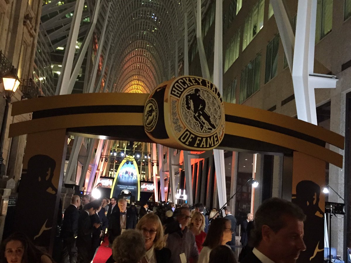 Great time at Hockey Hall of Fame induction ceremony