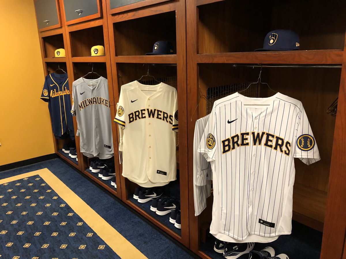 Adam McCalvy on X: The Brewers new primary home uniforms are cream.  Fitting for the Cream City.  / X