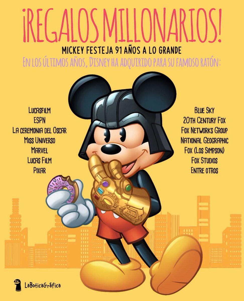 Que a uno le hicieran esos presentes...
#HappyBirthdayMickeyMouse