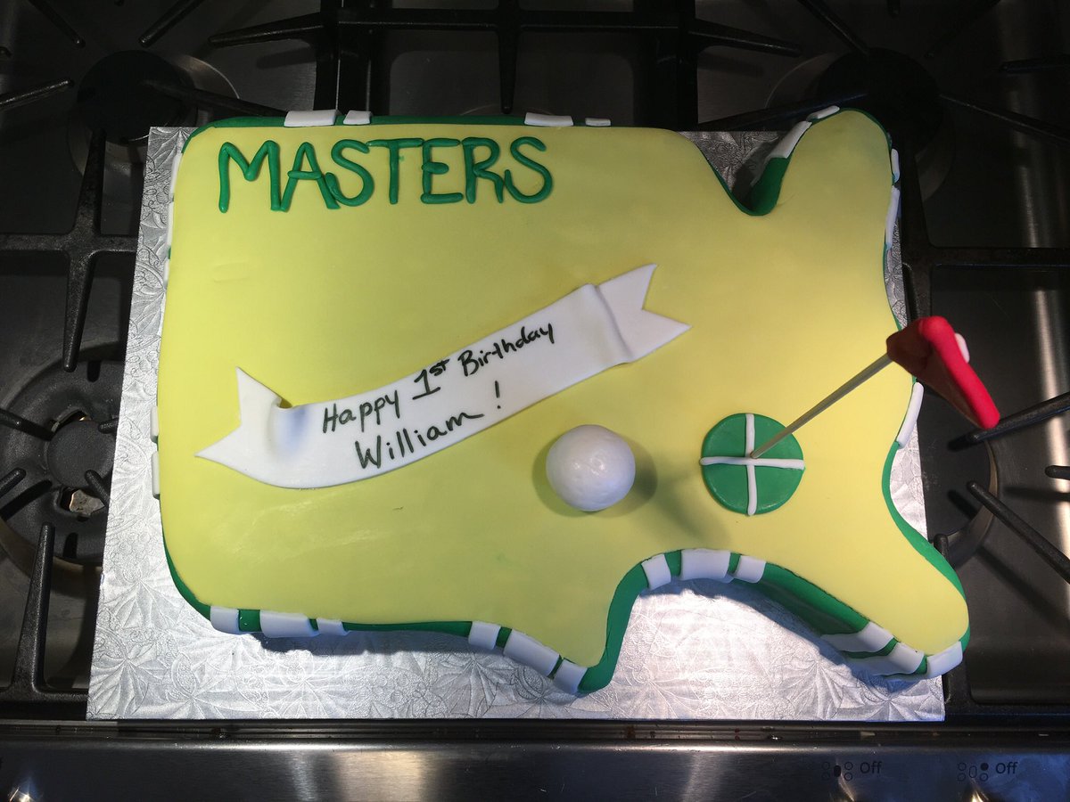 Happy 1st birthday to my baby boy William. I thought I would introduce him to the first major he will win. ;)