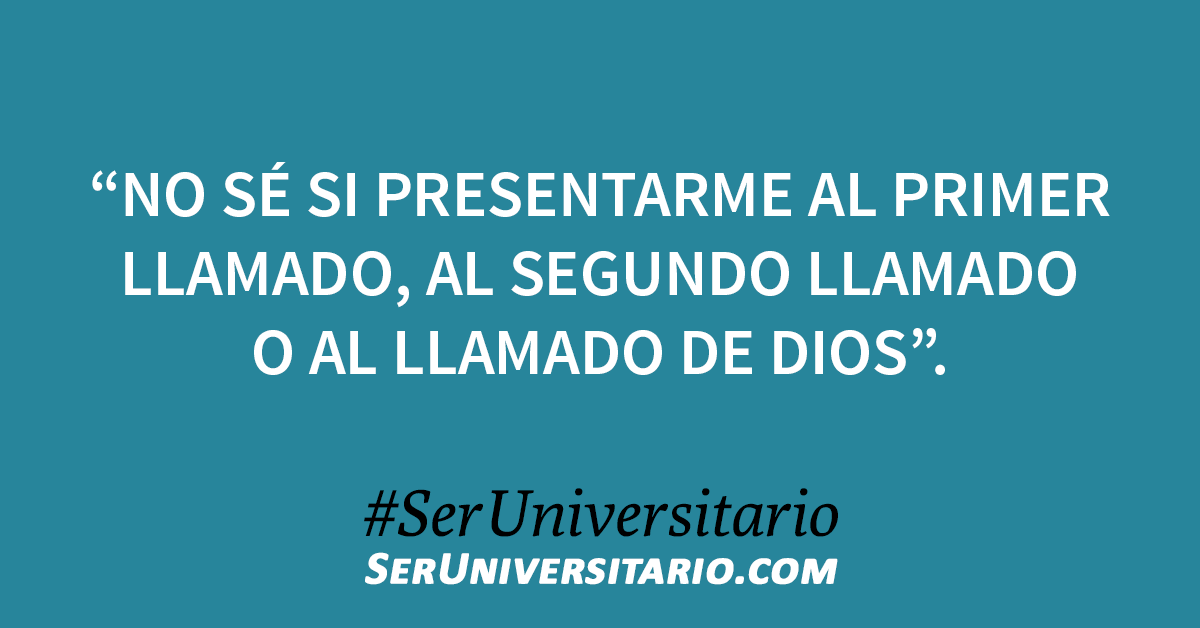 SerUniv's tweet photo. “No sé si presentarme al primer llamado, al segundo llamado o al llamado de Dios”. #SerUniversitario (vía @luysla21) https://t.co/oIa4avvzhM