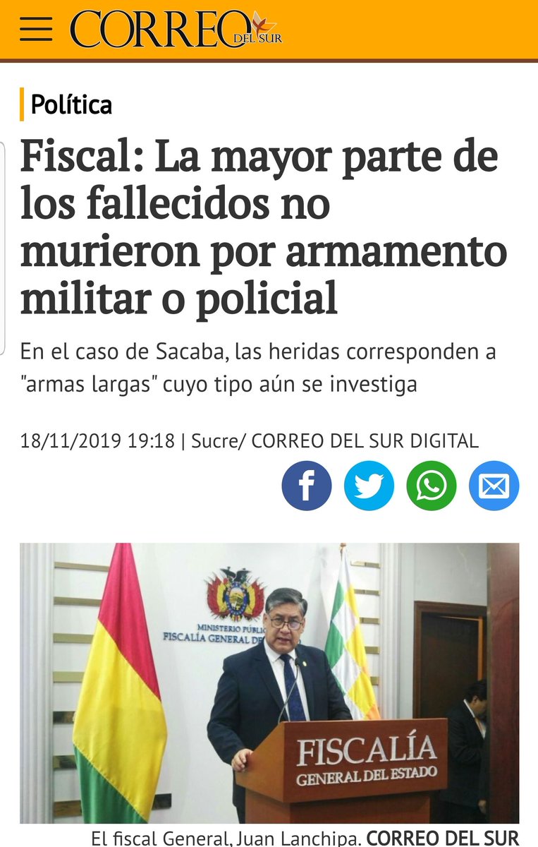 JohnArandia's tweet photo. Urgente: La mayor parte de los fallecidos en Chapare no son por arma de policías o militares ! https://t.co/R82r2FFqx8