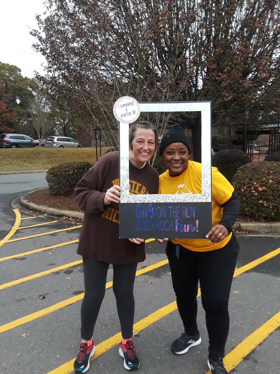 kanteach's tweet photo. What a fun time doing the practice 5K with our Girls on the Run! These girls inspire me! #OneTeamOneMissionOneRockHill https://t.co/kXI2m0SmBD