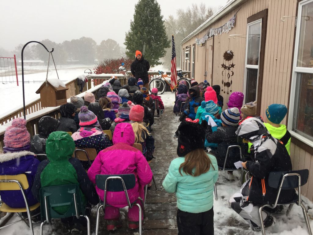 NV_Wildcats's tweet photo. In case you missed it: Field School students learned about the Edmund Fitzgerald and the anniversary of its sinking by pretending to be on a very cold ship. #fieldschool #welearnoutside https://t.co/iMyEOEPA2C