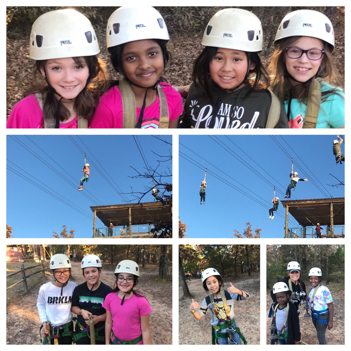 Zip line fun for the girls, too!