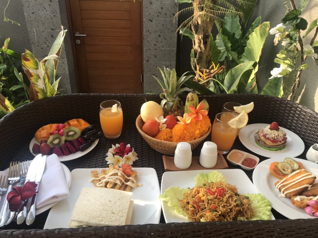 Kreasi pagi ini,,, breakfast at lod ubud villa
