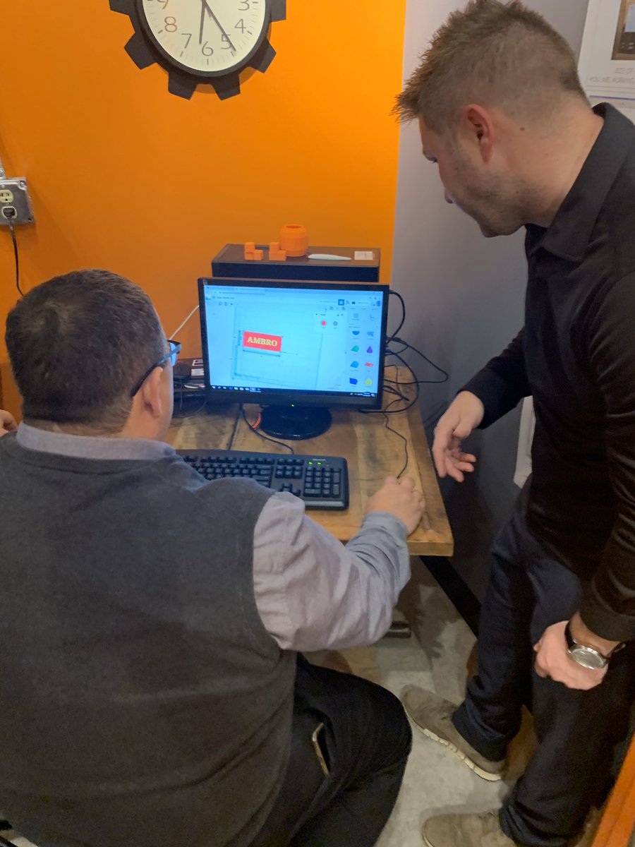 NewCastleAreaSD's tweet image. NCASD School Board Members trying out the new @mattsmakerspace by tinkering around with some Maker Learning and #NCASDSteam activities #buttonmaker #3Dprinting #designthinking #novelengineering @makeymakey @OfficialCricut @ff3dprinters  @tinkercad
