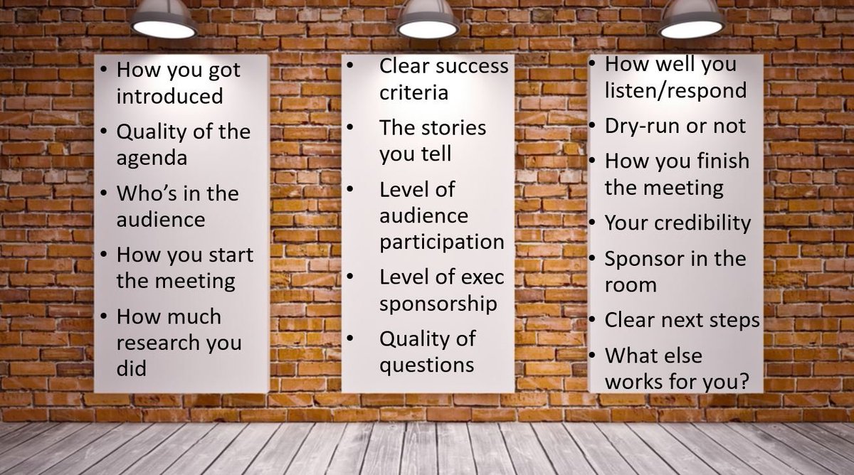 TrinityPerspect's tweet image. I've had some pretty bad meetings in day (and a few good ones I might add), but what can you do to ensure you nail the first customer meeting? 

Here's a few ideas and a quick video if you want to go deeper. What works well for you? #customerexperience youtu.be/ud3_xkq9w-s