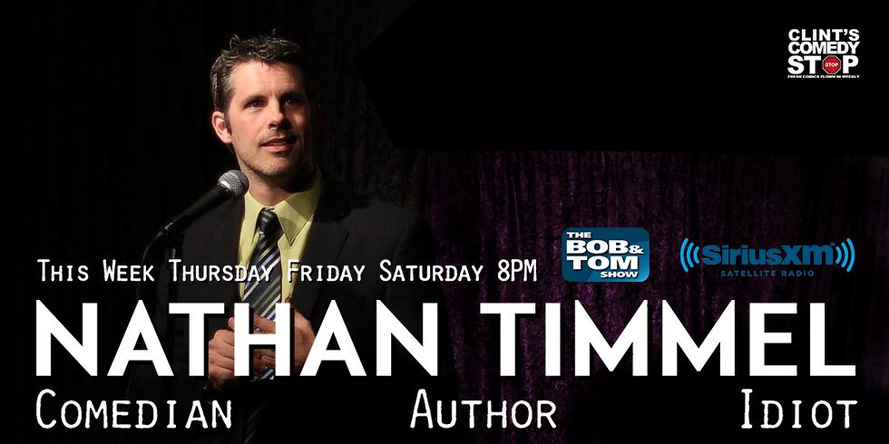 ComedyStopKC's tweet photo. This week the hilarious Nathan Timmel! Thursday, Friday and Saturday 8PM. Get your tickets on Eventbrite here at the link https://t.co/92uX9JYYAu https://t.co/tvcC0VHE2Q