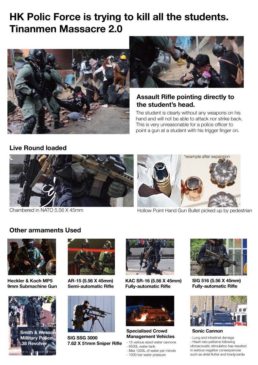 shiroihamusan's tweet photo. @SenatorCardin @senatemajldr Thank you Senator Cardin for #StandWithHongKong 
HKers are now under emergency condition, HKPolice shoot people with semi-machine guns at head without hesitation, and even crush citizens with trucks
Please act soon and prevent massive lives loss https://t.co/S135WcOkbD