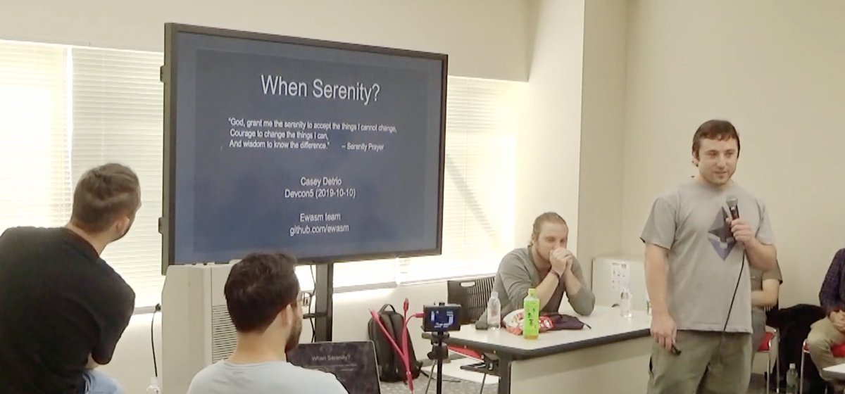 A classic moment from #devcon5! 

<a href="/cdetrio/">Casey Detrio</a>'s "Serenity Prayer" (some serenity was granted IMO)