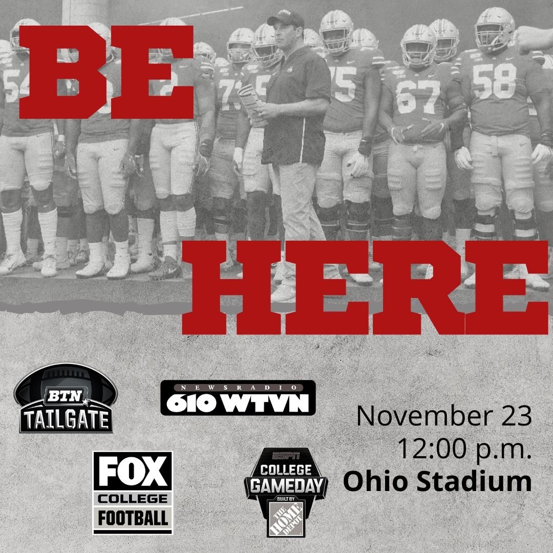 Again, I& #39;ve been multitasking. My boss wants us to be really proactive on social media this week, so while I was cutting audio, I also made a graphic for Instagram, kind of a cheeky, we know  @OSU_AD just forgot to mention we& #39;ll be at the game Saturday with ESPN, Fox, & BTN.