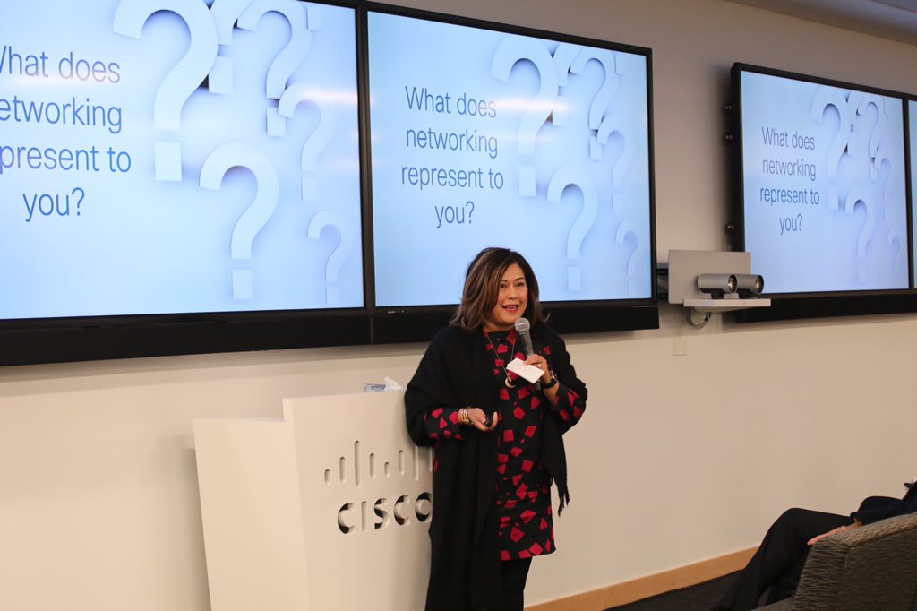 WomenOfCisco's tweet image. “Networking is the bridge to human connections &amp;amp; opportunities.” Thank you @christiebx, SVP #Cisco for practical &amp;amp; inspiring insights on “Infinite Possibilities Through Networking: How are you curating your possible?” #WeAreCisco #WomenInTech #nwap_sv #NetworkingWithAPurpose