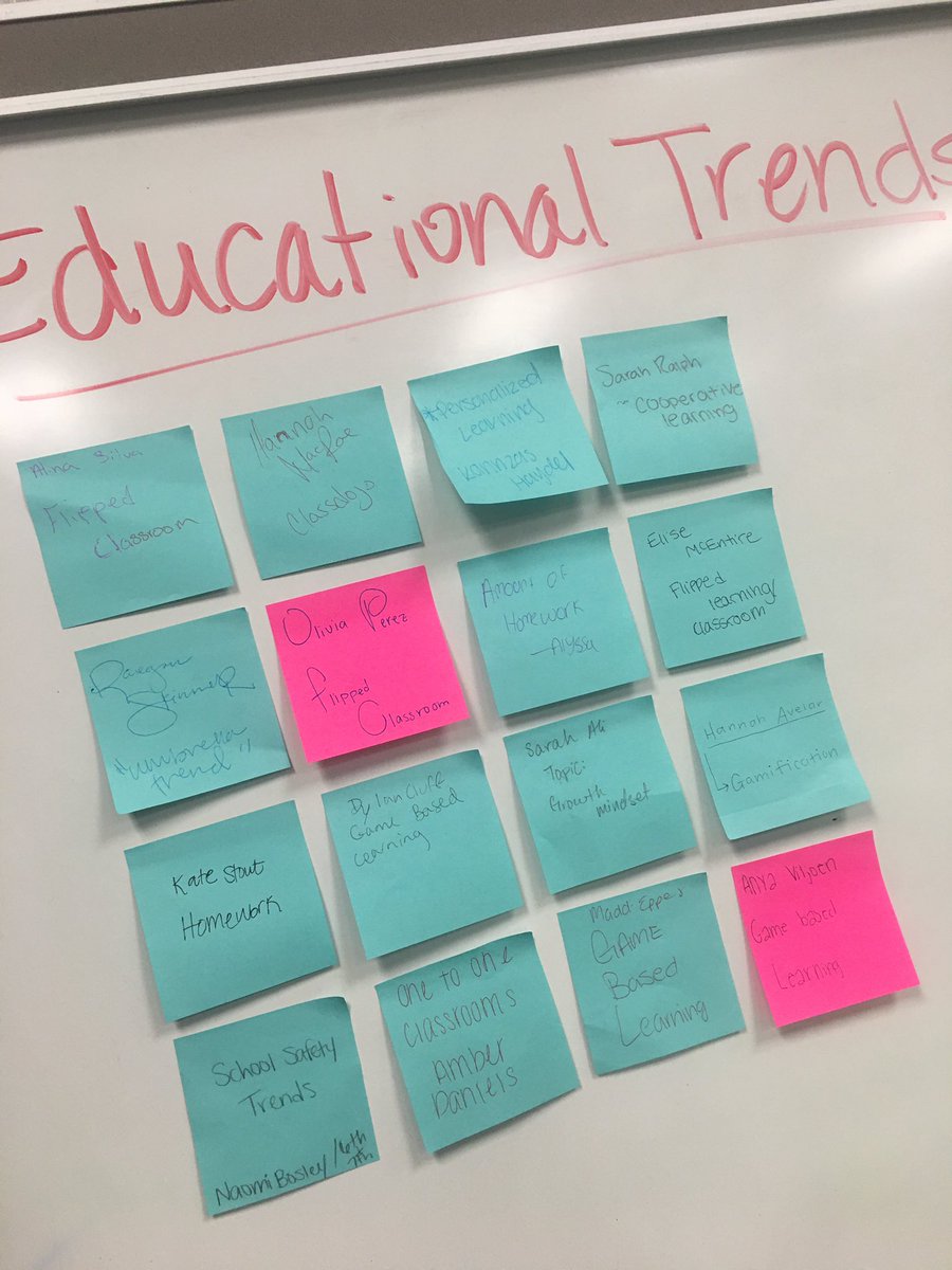 melmckeeverFCS's tweet photo. My IPET students researched Educational Trends and presented the information. #futureteachers @KleinCain https://t.co/RHz1aSbyKJ